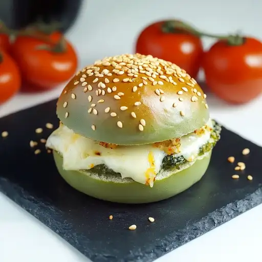 Panini vegetariani incredibili: ricette che stupiranno amici e famiglia 4 panini vegetariani angolazione frontale pesto formaggio.jpg