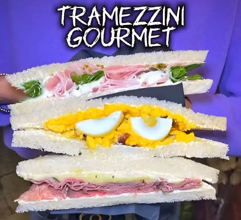 Tramezzino veneziano gourmet con diversi ripieni artigianali